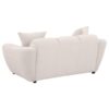 Destino Chenille Upholstered Splayed Arm Loveseat Greige