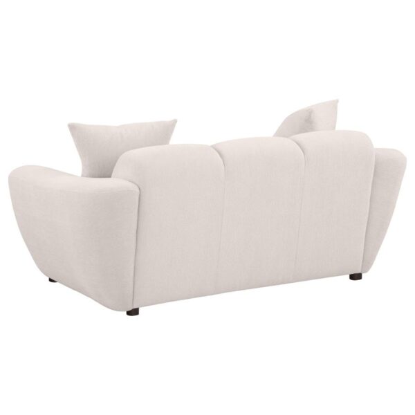 Destino Chenille Upholstered Splayed Arm Loveseat Greige