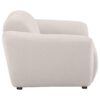 Destino Chenille Upholstered Splayed Arm Accent Chair Greige