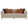 Jade Chenille Upholstered Sculpted Track Arm Sofa Latte