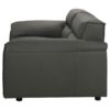 Buxton Top Grain Leather Upholstered Loveseat Graphite