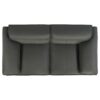 Buxton Top Grain Leather Upholstered Loveseat Graphite