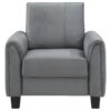 Davis Upholstered Rolled Arm Accent Chair Grey