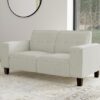 Deerhurst Upholstered Track Arm Tufted Loveseat Greige