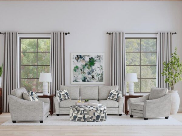 Tomkins 3-piece Boucle Upholstered Sofa Set Light Grey