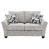 Tomkins Boucle Upholstered Loveseat Light Grey
