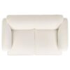 Dorset 3-piece Upholstered Round Track Arm Sofa Set White