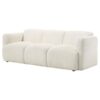 Dorset Fabric Upholstered Round Track Arm Sofa White