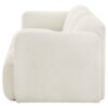 Dorset Fabric Upholstered Round Track Arm Sofa White