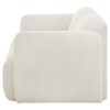 Dorset Fabric Upholstered Round Track Arm Loveseat White