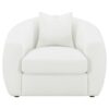 Isabella 3-piece Faux Sheepskin Upholstered Sofa Set Natural