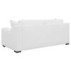 Ashlyn 3-piece Upholstered Sloped Arm Sofa Set White