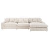 Blaine Upholstered Reversible Chaise Sectional Sofa Sand