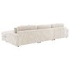 Blaine Upholstered Reversible Chaise Sectional Sofa Sand