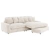 Blaine Upholstered Reversible Chaise Sectional Sofa Sand