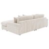 Blaine Upholstered Reversible Chaise Sectional Sofa Sand