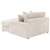 Blaine Upholstered Reversible Chaise Sectional Sofa Sand