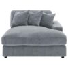 Blaine Upholstered Reversible Chaise Sectional Sofa Fog