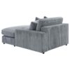 Blaine Upholstered Reversible Chaise Sectional Sofa Fog