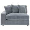 Blaine Upholstered Reversible Chaise Sectional Sofa Fog