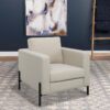 Tilly Upholstered Track Arm Accent Chair Oatmeal