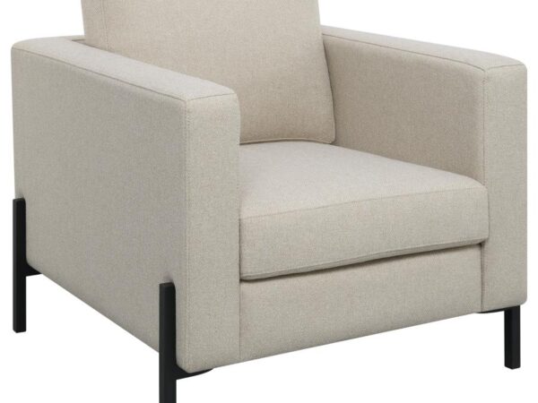 Tilly Upholstered Track Arm Accent Chair Oatmeal