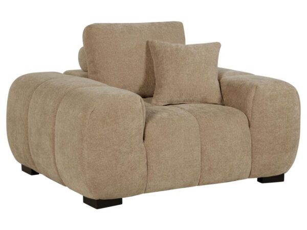 Octavia Upholstered Track Arm Accent Chair Camel