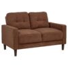 Bowen II 3-piece Fabric Upholstered Track Arm Sofa Set Rust