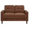 Bowen II 3-piece Fabric Upholstered Track Arm Sofa Set Rust