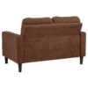 Bowen II 3-piece Fabric Upholstered Track Arm Sofa Set Rust