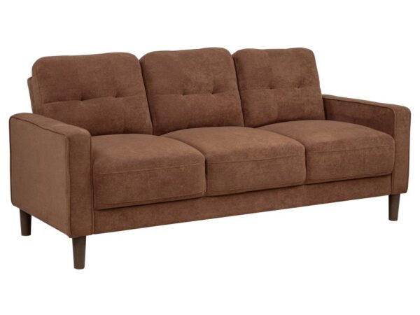 Bowen II Fabric Upholstered Track Arm Sofa Rust
