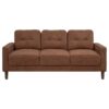 Bowen II Fabric Upholstered Track Arm Sofa Rust