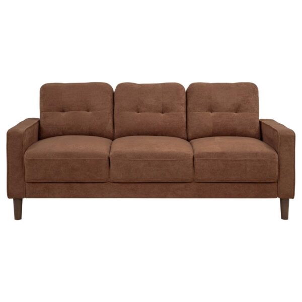 Bowen II Fabric Upholstered Track Arm Sofa Rust