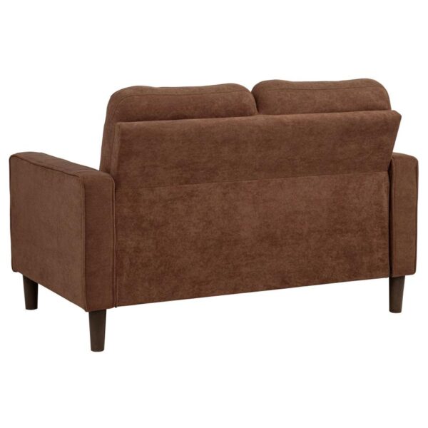 Bowen II Fabric Upholstered Track Arm Loveseat Rust