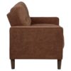 Bowen II Fabric Upholstered Track Arm Loveseat Rust