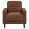 Bowen II Fabric Upholstered Track Arm Accent Chair Rust