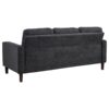 Bowen II Fabric Upholstered Track Arm Sofa Steel Grey