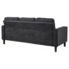 Bowen II Fabric Upholstered Track Arm Sofa Steel Grey