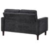 Bowen II Fabric Upholstered Track Arm Loveseat Steel Grey
