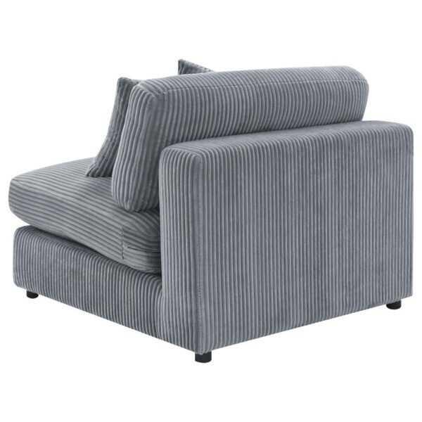 Blaine Upholstered Armless Chair Fog