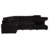 Devonshire Sleeper Sectional Sofa Storage Chaise Black