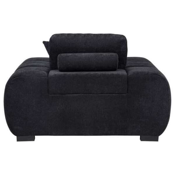 Octavia Upholstered Track Arm Accent Chair Black