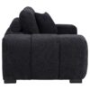Octavia Upholstered Track Arm Accent Chair Black
