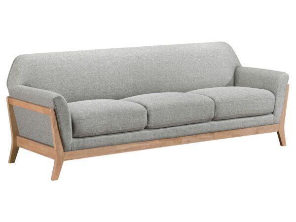 Vaughn Fabric Upholstered Flared Arm Sofa Grey