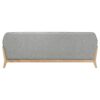 Vaughn Fabric Upholstered Flared Arm Sofa Grey