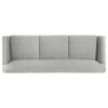 Vaughn Fabric Upholstered Flared Arm Sofa Grey