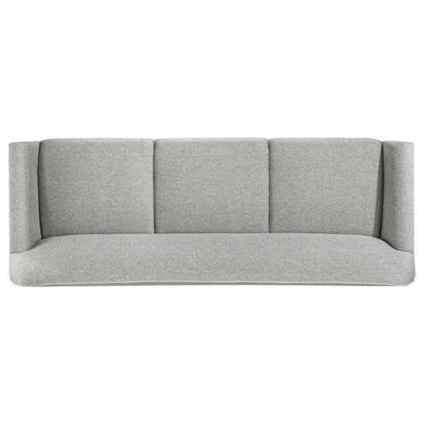 Vaughn Fabric Upholstered Flared Arm Sofa Grey