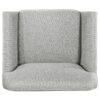 Vaughn Fabric Upholstered Flared Arm Accent Chair Grey
