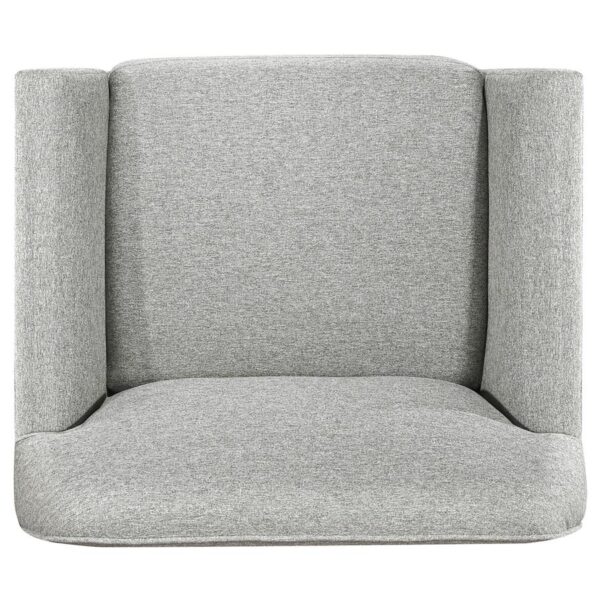 Vaughn Fabric Upholstered Flared Arm Accent Chair Grey