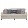 Glenn 3-piece Upholstered Sofa Set Light Grey and Blue